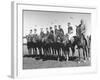 US and Mexico Polo Team Members Posing on Horseback-null-Framed Photographic Print