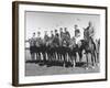 US and Mexico Polo Team Members Posing on Horseback-null-Framed Photographic Print