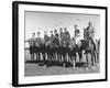 US and Mexico Polo Team Members Posing on Horseback-null-Framed Photographic Print