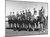 US and Mexico Polo Team Members Posing on Horseback-null-Mounted Photographic Print