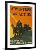 US Army Adventure and Action Vintage Ad-null-Framed Art Print