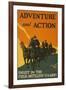 US Army Adventure and Action Vintage Ad-null-Framed Art Print