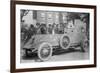 Us Army Armored Truck With Machine Gun Is Gawked By Onlookers on a Washington Street-null-Framed Premium Giclee Print