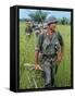 US Army Captain Robert Bacon Leading a Patrol During the Early Years of the Vietnam War-Larry Burrows-Framed Stretched Canvas