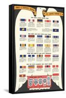 US Army, Navy, Marines and Coast Guard Service Ribbons-null-Framed Stretched Canvas