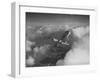 US Army's Ryan, Dragonfly, YO-51 Observation Plane Soaring Above the Clouds-Peter Stackpole-Framed Photographic Print