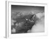 US Army's Ryan, Dragonfly, YO-51 Observation Plane Soaring Above the Clouds-Peter Stackpole-Framed Photographic Print