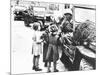 Us Army Soldier Greeting Children with Sweets, Germany, 1945-null-Mounted Photographic Print