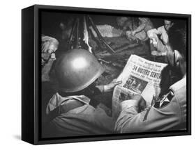 US Army Soldiers Brought in to Restore Order-null-Framed Stretched Canvas