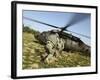 US Army Soldiers Prepare to Board a UH-60 Black Hawk Helicopter-Stocktrek Images-Framed Photographic Print