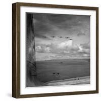 US Army War Planes Flying over the Panama Canal Zone-Thomas D^ Mcavoy-Framed Premium Photographic Print