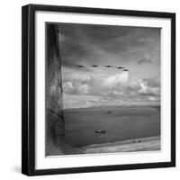US Army War Planes Flying over the Panama Canal Zone-Thomas D^ Mcavoy-Framed Premium Photographic Print