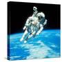 US Astronaut Bruce Mccandless Conducting Space Walk During Challenger IV Space Shuttle Mission-null-Stretched Canvas