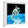 US Astronaut Bruce Mccandless Conducting Space Walk During Challenger IV Space Shuttle Mission-null-Framed Premium Photographic Print