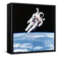 Us Astronaut Bruce Mccandless Spacewalking, 1984-null-Framed Stretched Canvas