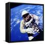 Us Astronaut Edward H. White II Carrying Out External Tasks-null-Framed Stretched Canvas