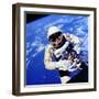 Us Astronaut Edward H. White II Carrying Out External Tasks-null-Framed Photographic Print