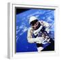 Us Astronaut Edward H. White II Carrying Out External Tasks-null-Framed Photographic Print