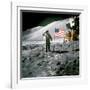 US Astronaut James B. Irwin Saluting American Flag Next to Lunar Module During Apollo 15 Mission-null-Framed Photographic Print