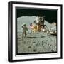 US Astronaut James B. Irwin Standing on Moon Beside the Lunar Roving Vehicle with Lunar Module-null-Framed Photographic Print