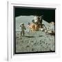 US Astronaut James B. Irwin Standing on Moon Beside the Lunar Roving Vehicle with Lunar Module-null-Framed Photographic Print