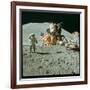 US Astronaut James B. Irwin Standing on Moon Beside the Lunar Roving Vehicle with Lunar Module-null-Framed Photographic Print