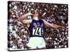 US Athlete in Action During the Shot Put at the Summer Olympics-John Dominis-Stretched Canvas