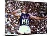 US Athlete in Action During the Shot Put at the Summer Olympics-John Dominis-Mounted Photographic Print