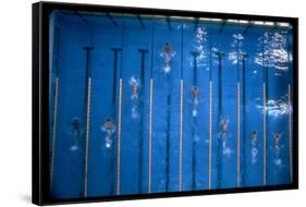 US Athlete Mark Spitz Leads in the 200 Meter Butterfly at the Summer Olympics-Co Rentmeester-Framed Stretched Canvas