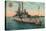 Us Battleship Iowa, C1908-null-Stretched Canvas