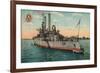 Us Battleship Iowa, C1908-null-Framed Giclee Print