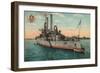 Us Battleship Iowa, C1908-null-Framed Premium Giclee Print