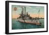 Us Battleship Iowa, C1908-null-Framed Premium Giclee Print