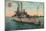 Us Battleship Iowa, C1908-null-Mounted Giclee Print