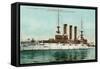 Us Battleship Maine-null-Framed Stretched Canvas