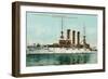 Us Battleship Maine-null-Framed Art Print