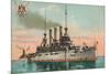 Us Battleship Missouri, C1908-null-Mounted Giclee Print