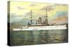 US Battleship Wisconsin-null-Stretched Canvas