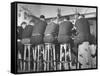 US Bobsledding Team Drinking Beer as Part of Diet to Keep Weight Up-null-Framed Stretched Canvas