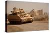 US Bradley Fighting Vehicle Passes by the Palace of Historic Ctesiphon, Feb. 16, 2008-null-Stretched Canvas