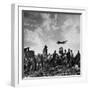 US C-47 Cargo Plane Flying over Ruins, Approaching Tempelhof Airport with Food and Supplies-Walter Sanders-Framed Photographic Print