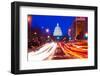 US Capitol Building at dusk, Pennsylvania Avenue, Washington DC, USA-null-Framed Photographic Print