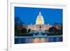 US Capitol Building at Dusk, Washington Dc, USA-vichie81-Framed Photographic Print