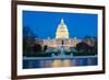 US Capitol Building at Dusk, Washington Dc, USA-vichie81-Framed Photographic Print