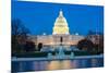 US Capitol Building at Dusk, Washington Dc, USA-vichie81-Mounted Photographic Print