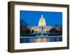 US Capitol Building at Dusk, Washington Dc, USA-vichie81-Framed Photographic Print