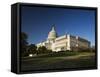 US Capitol Complex and Capitol Building Showing Current Renovation Work on Dome, Washington DC, USA-Mark Chivers-Framed Stretched Canvas