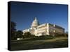 US Capitol Complex and Capitol Building Showing Current Renovation Work on Dome, Washington DC, USA-Mark Chivers-Stretched Canvas