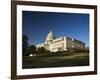 US Capitol Complex and Capitol Building Showing Current Renovation Work on Dome, Washington DC, USA-Mark Chivers-Framed Photographic Print