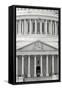 US Capitol Front View-Jeff Pica-Framed Stretched Canvas